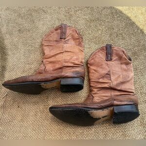 Vintage Dingo Western Cowboy Boots - Made in USA - Men's Size 9
